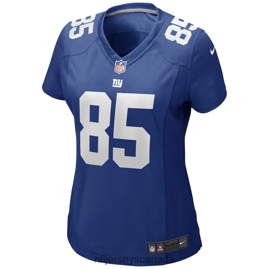 Women New York Giants David Tyree Nike Royal Game Retired Player Jersey Clothing NFL TBXFR66536