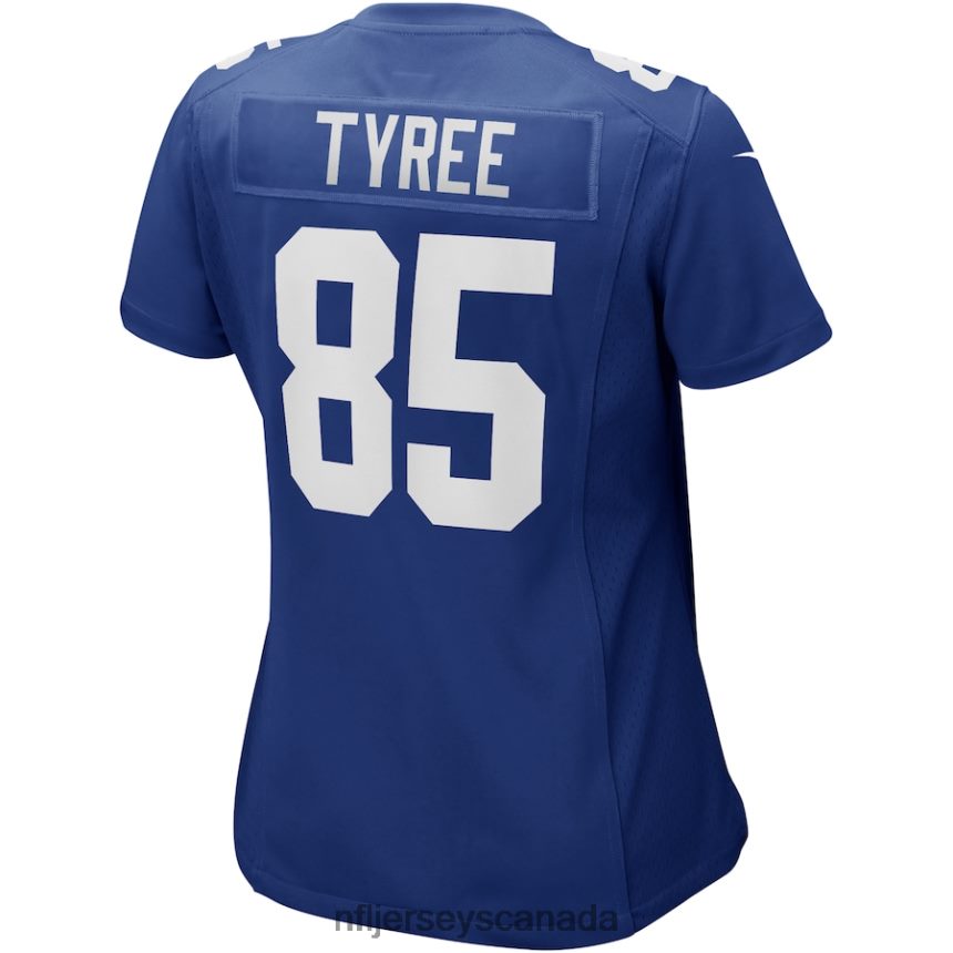 Women New York Giants David Tyree Nike Royal Game Retired Player Jersey Clothing NFL TBXFR66536