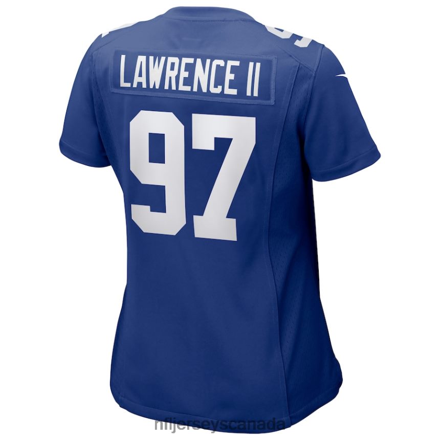 Women New York Giants Dexter Lawrence II Nike Royal Team Game Player Jersey Clothing NFL TBXFR61389