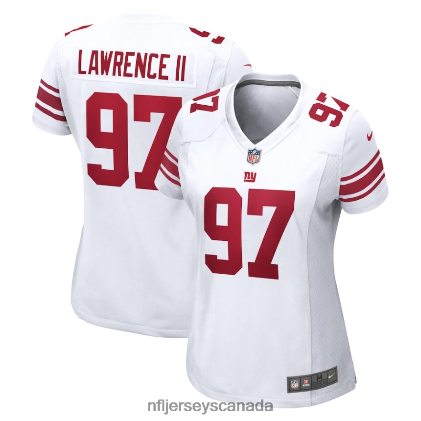 Women New York Giants Dexter Lawrence II Nike White Game Player Jersey Clothing NFL TBXFR62561