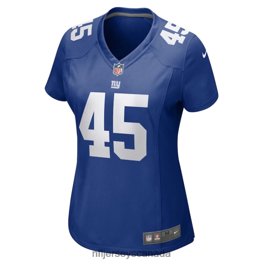 Women New York Giants Dre Miller Nike Royal Home Game Player Jersey Clothing NFL TBXFR66742
