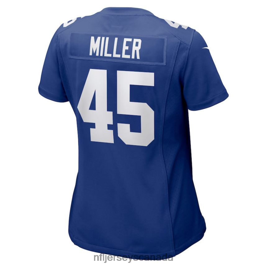 Women New York Giants Dre Miller Nike Royal Home Game Player Jersey Clothing NFL TBXFR66742