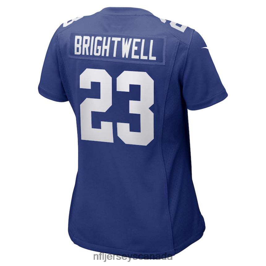 Women New York Giants Gary Brightwell Nike Royal Team Game Player Jersey Clothing NFL TBXFR65833