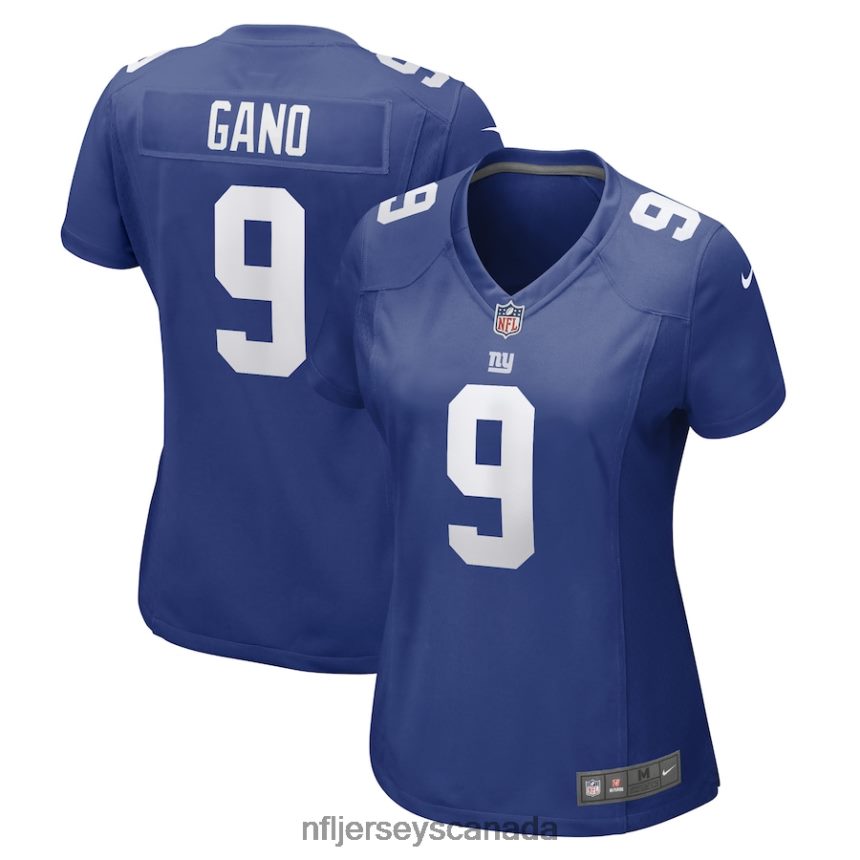Women New York Giants Graham Gano Nike Royal Team Game Player Jersey Clothing NFL TBXFR64250
