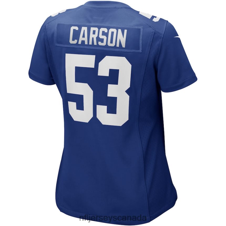 Women New York Giants Harry Carson Nike Royal Game Retired Player Jersey Clothing NFL TBXFR66664