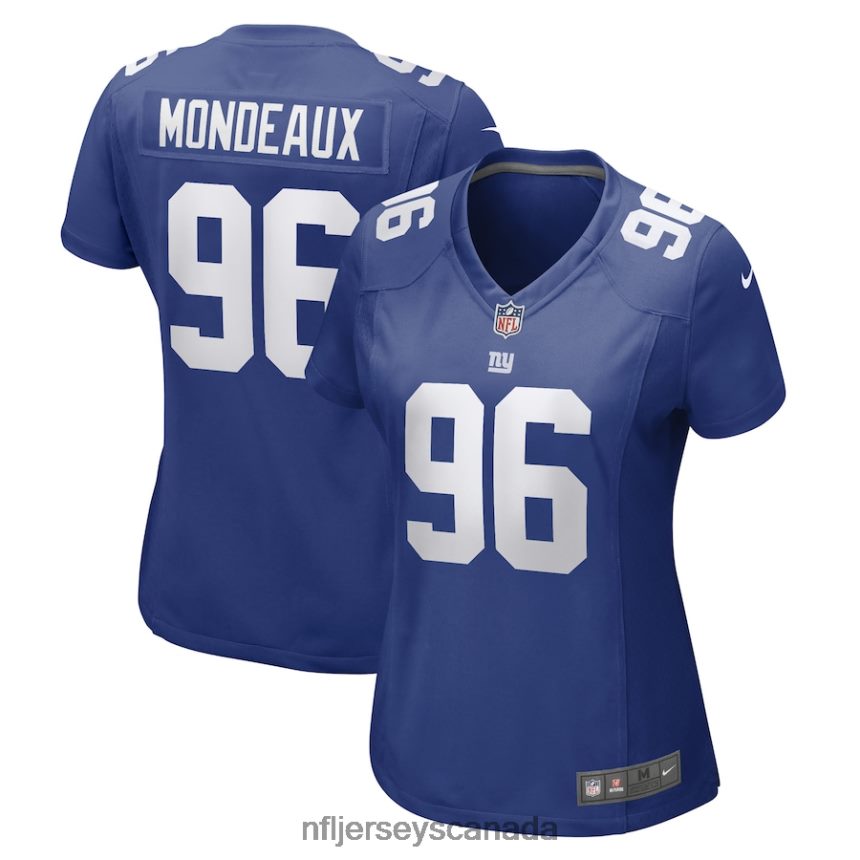 Women New York Giants Henry Mondeaux Nike Royal Game Player Jersey Clothing NFL TBXFR66203