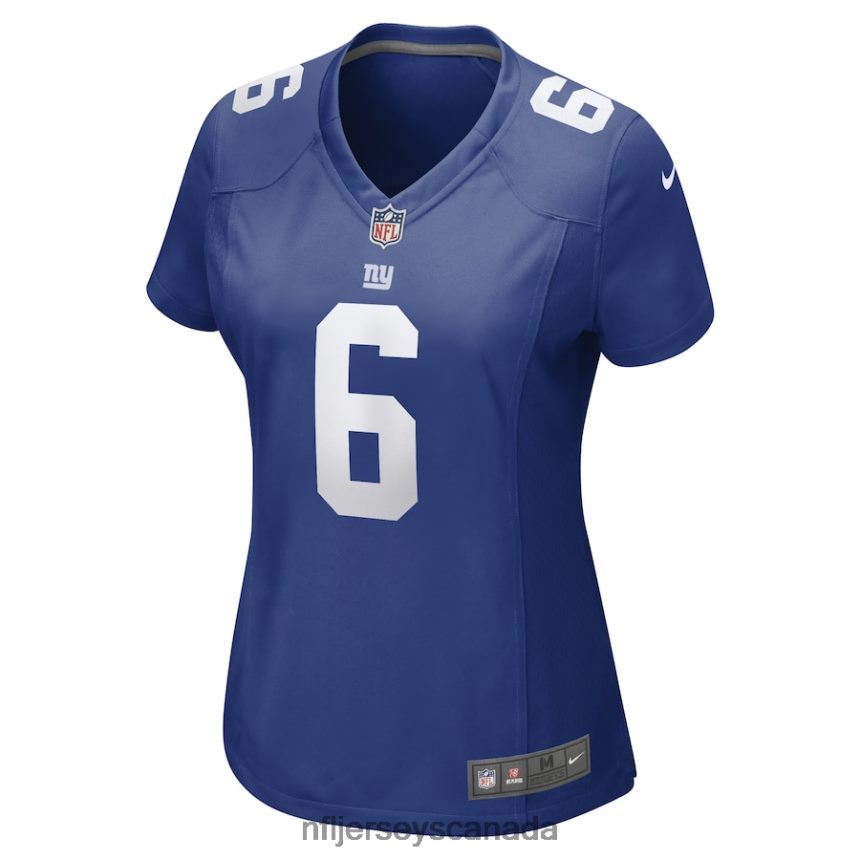 Women New York Giants Jamie Gillan Nike Royal Game Player Jersey Clothing NFL TBXFR66033