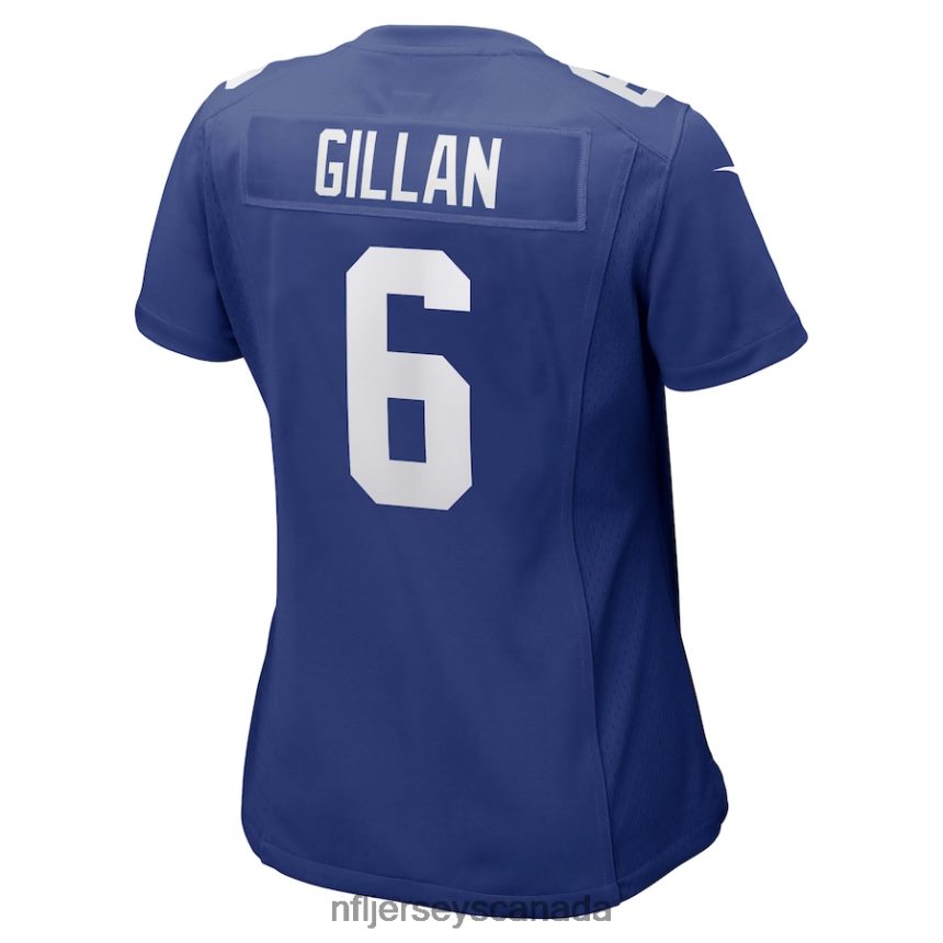 Women New York Giants Jamie Gillan Nike Royal Game Player Jersey Clothing NFL TBXFR66033