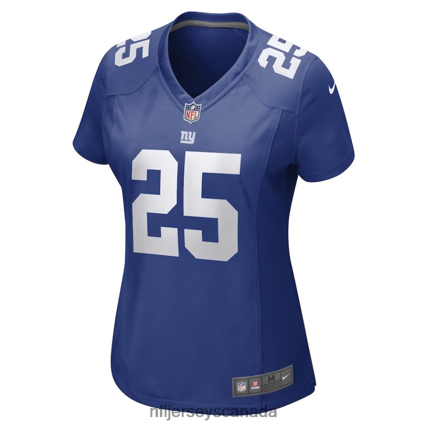 Women New York Giants Jashaun Corbin Nike Royal Game Player Jersey Clothing NFL TBXFR65830