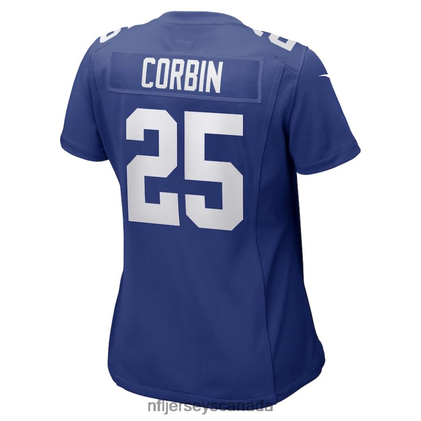Women New York Giants Jashaun Corbin Nike Royal Game Player Jersey Clothing NFL TBXFR65830