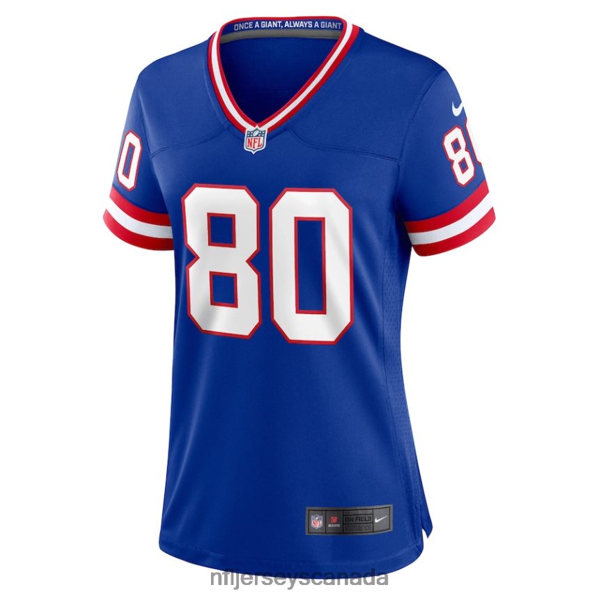 Women New York Giants Jeremy Shockey Nike Royal Classic Retired Player Game Jersey Clothing NFL TBXFR65705
