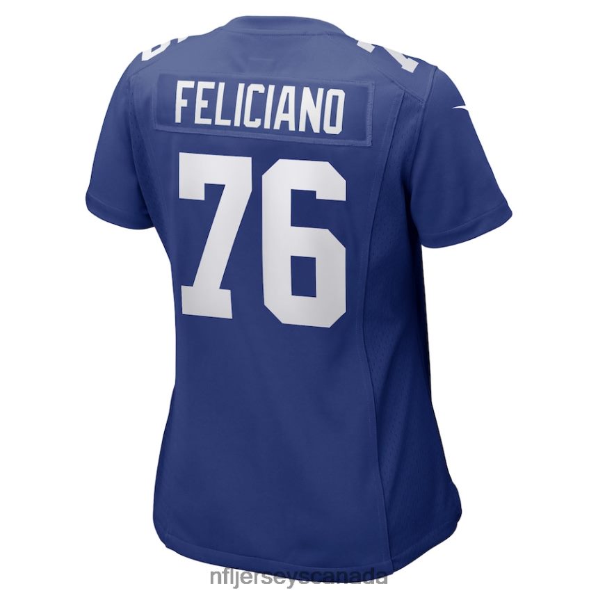 Women New York Giants Jon Feliciano Nike Royal Game Player Jersey Clothing NFL TBXFR64595