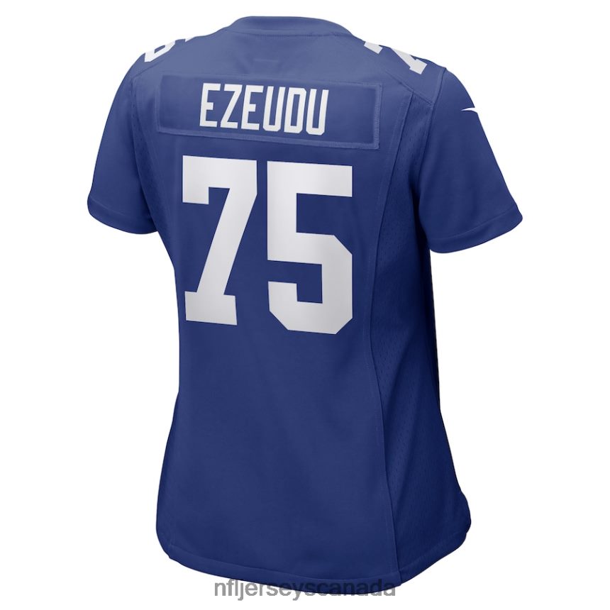 Women New York Giants Joshua Ezeudu Nike Royal Game Player Jersey Clothing NFL TBXFR66173