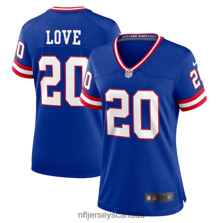 Women New York Giants Julian Love Nike Royal Classic Player Game Jersey Clothing NFL TBXFR61494