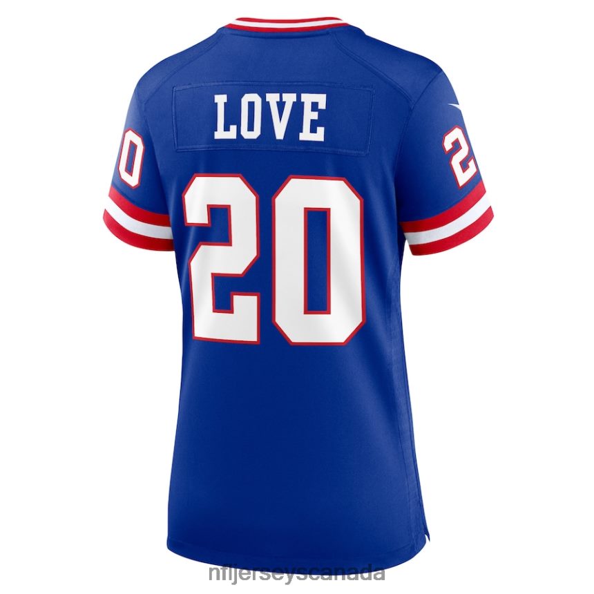 Women New York Giants Julian Love Nike Royal Classic Player Game Jersey Clothing NFL TBXFR61494
