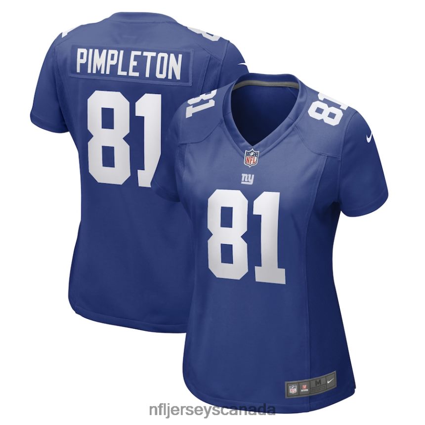 Women New York Giants Kalil Pimpleton Nike Royal Game Player Jersey Clothing NFL TBXFR66514