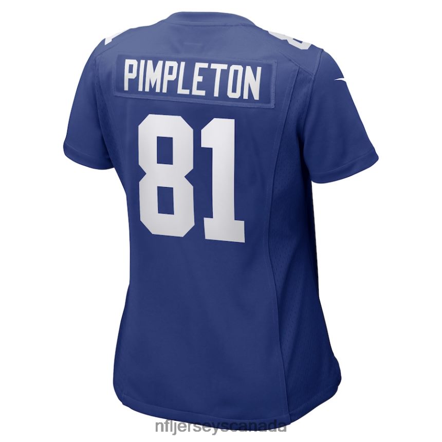 Women New York Giants Kalil Pimpleton Nike Royal Game Player Jersey Clothing NFL TBXFR66514