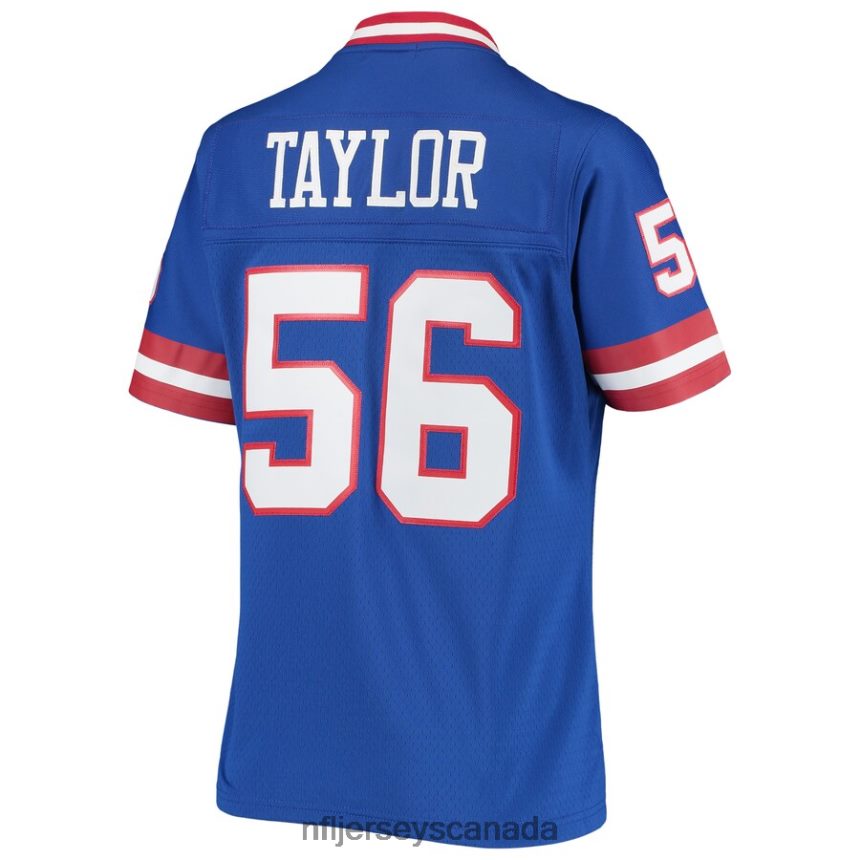 Women New York Giants Lawrence Taylor Mitchell  Ness Royal 1986 Legacy Replica Jersey Clothing NFL TBXFR6976