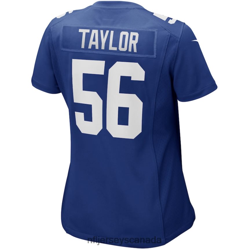 Women New York Giants Lawrence Taylor Nike Royal Game Retired Player Jersey Clothing NFL TBXFR63556