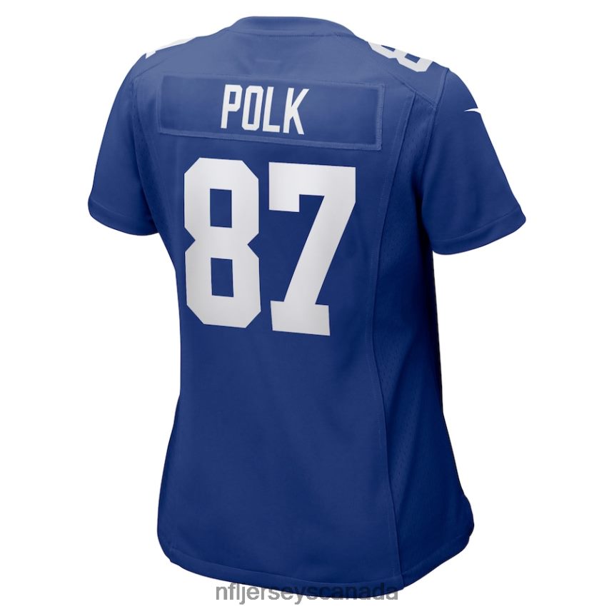 Women New York Giants Makai Polk Nike Royal Home Game Player Jersey Clothing NFL TBXFR65637