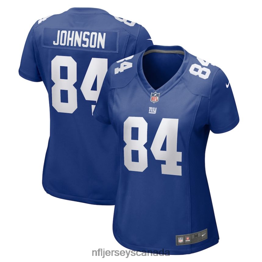 Women New York Giants Marcus Johnson Nike Royal Home Game Player Jersey Clothing NFL TBXFR66106
