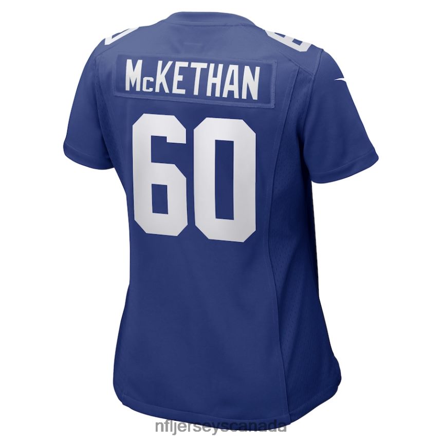 Women New York Giants Marcus McKethan Nike Royal Game Player Jersey Clothing NFL TBXFR66011