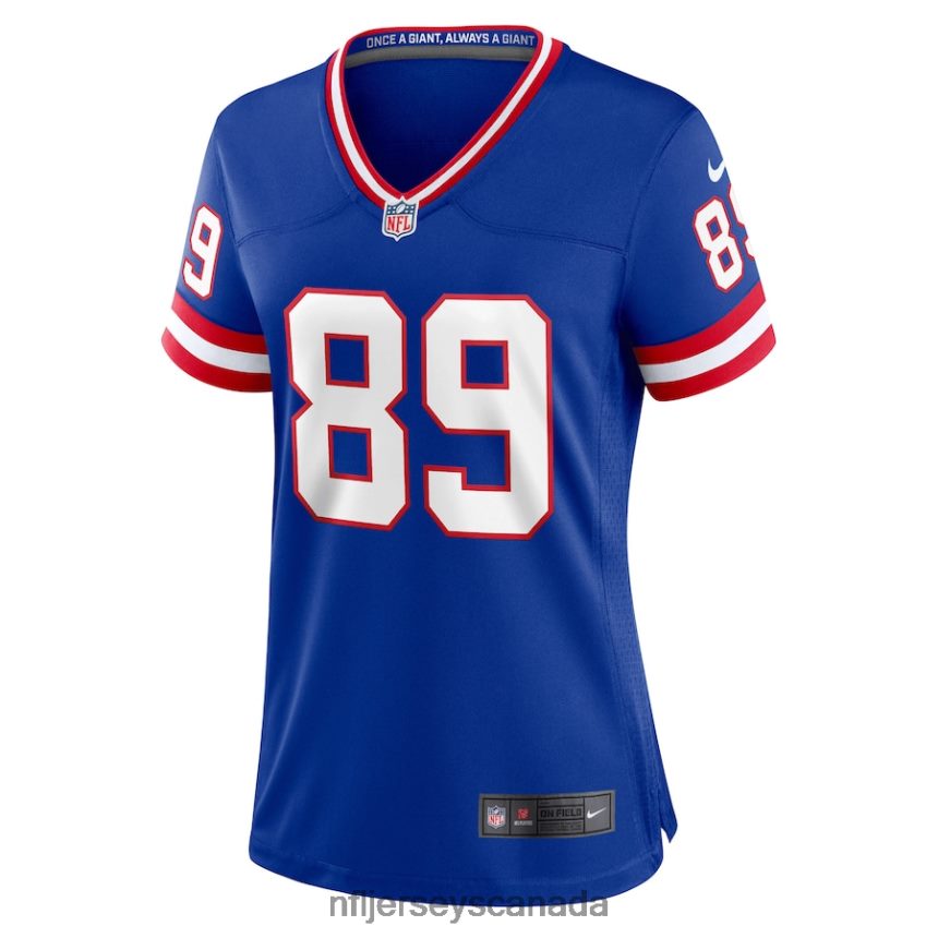 Women New York Giants Mark Bavaro Nike Royal Classic Retired Player Game Jersey Clothing NFL TBXFR63534