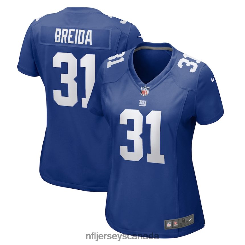 Women New York Giants Matt Breida Nike Royal Game Jersey Clothing NFL TBXFR65836