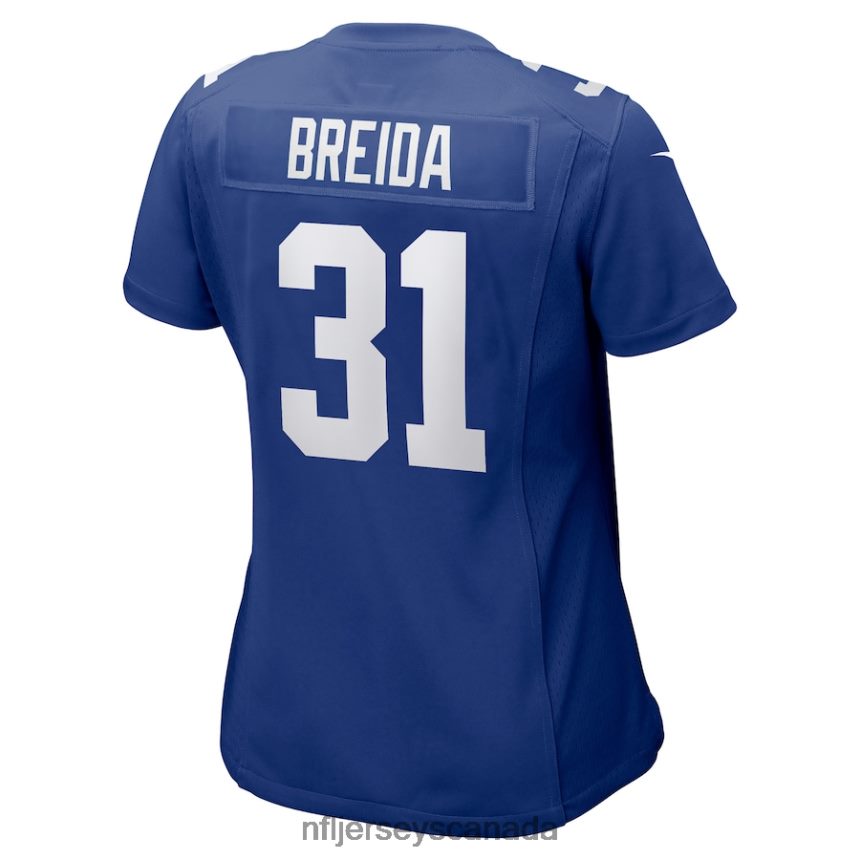 Women New York Giants Matt Breida Nike Royal Game Jersey Clothing NFL TBXFR65836
