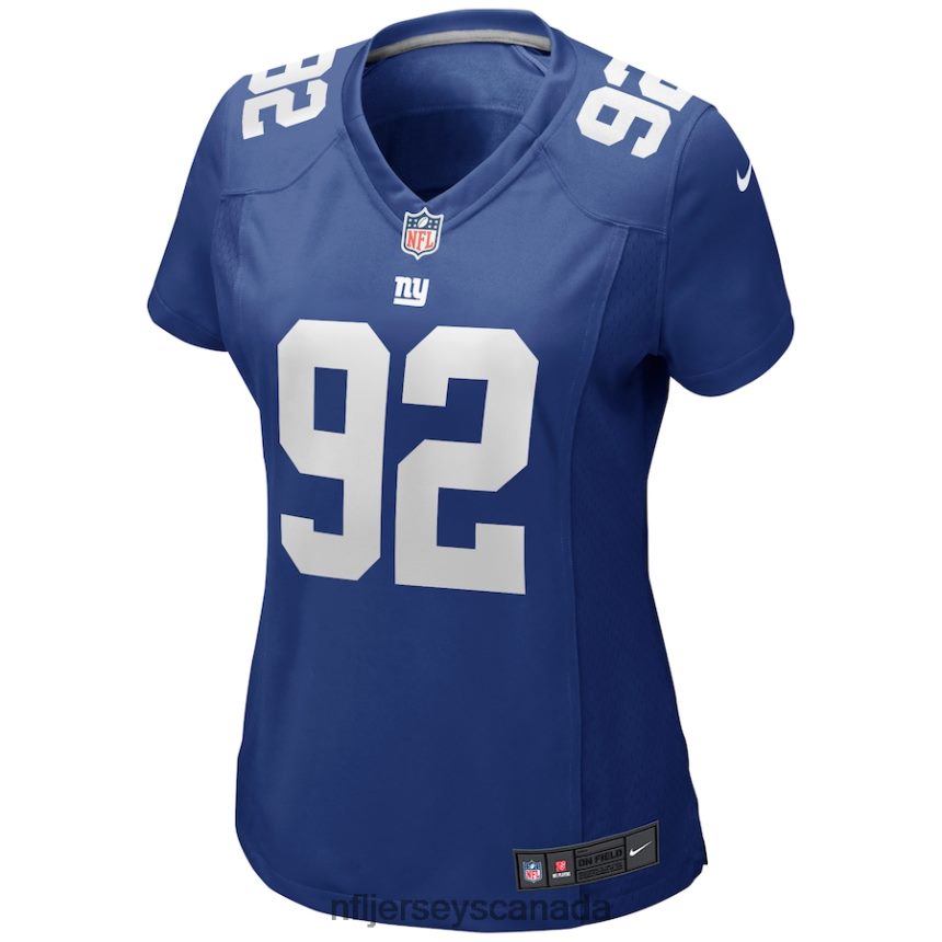 Women New York Giants Michael Strahan Nike Royal Game Retired Player Jersey Clothing NFL TBXFR63555