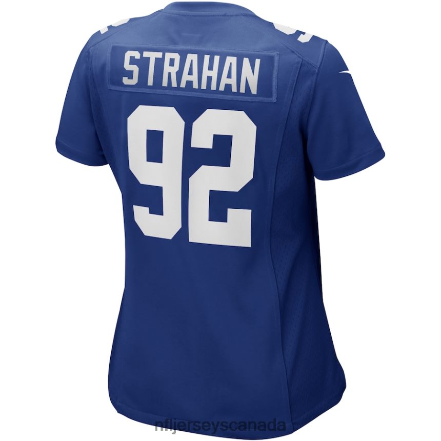 Women New York Giants Michael Strahan Nike Royal Game Retired Player Jersey Clothing NFL TBXFR63555