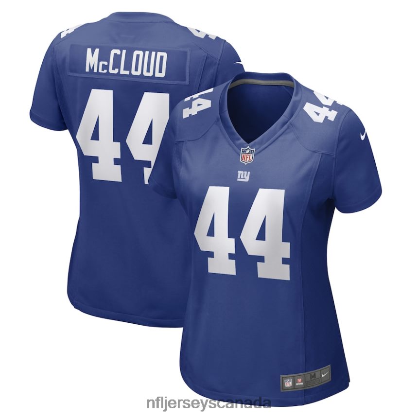 Women New York Giants Nick McCloud Nike Royal Game Player Jersey Clothing NFL TBXFR67028