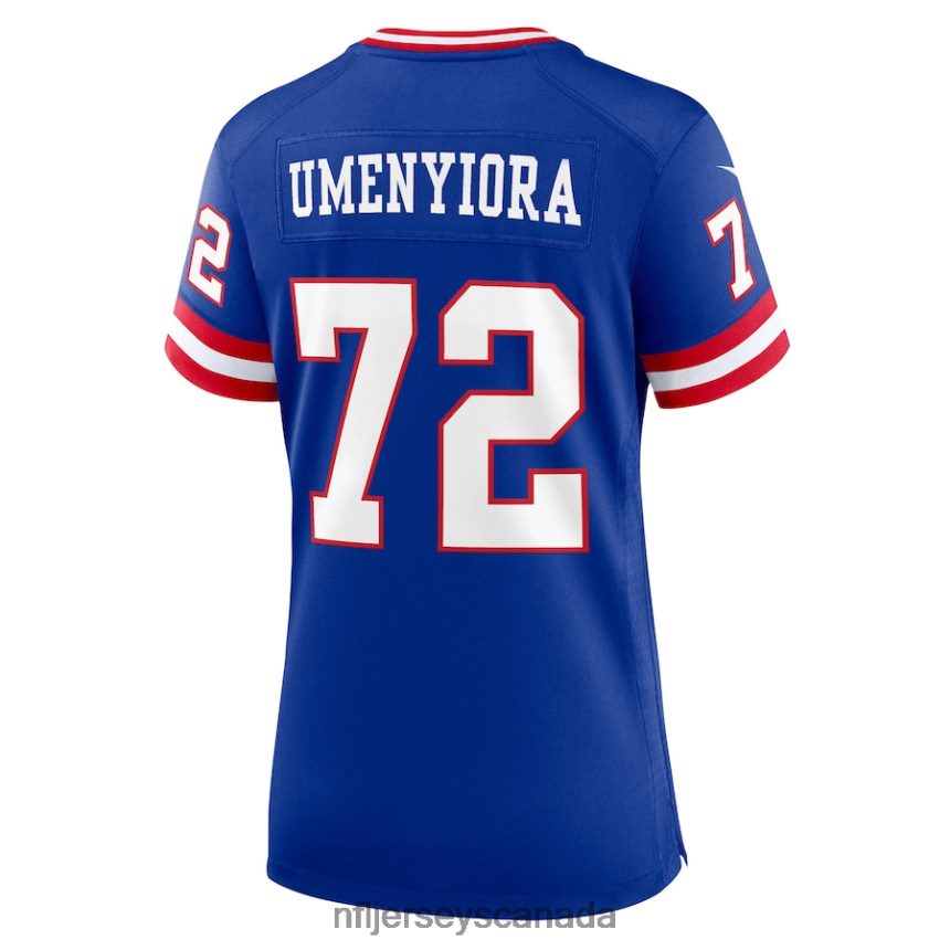 Women New York Giants Osi Umenyiora Nike Royal Classic Retired Player Game Jersey Clothing NFL TBXFR63686