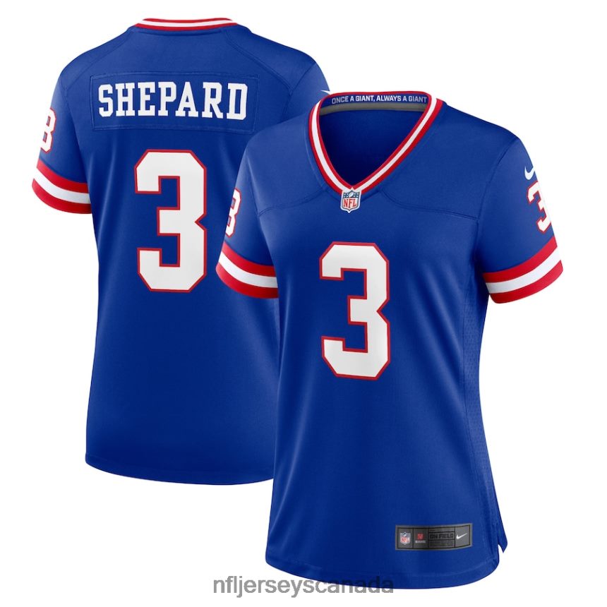 Women New York Giants Sterling Shepard Nike Royal Classic Player Game Jersey Clothing NFL TBXFR62833