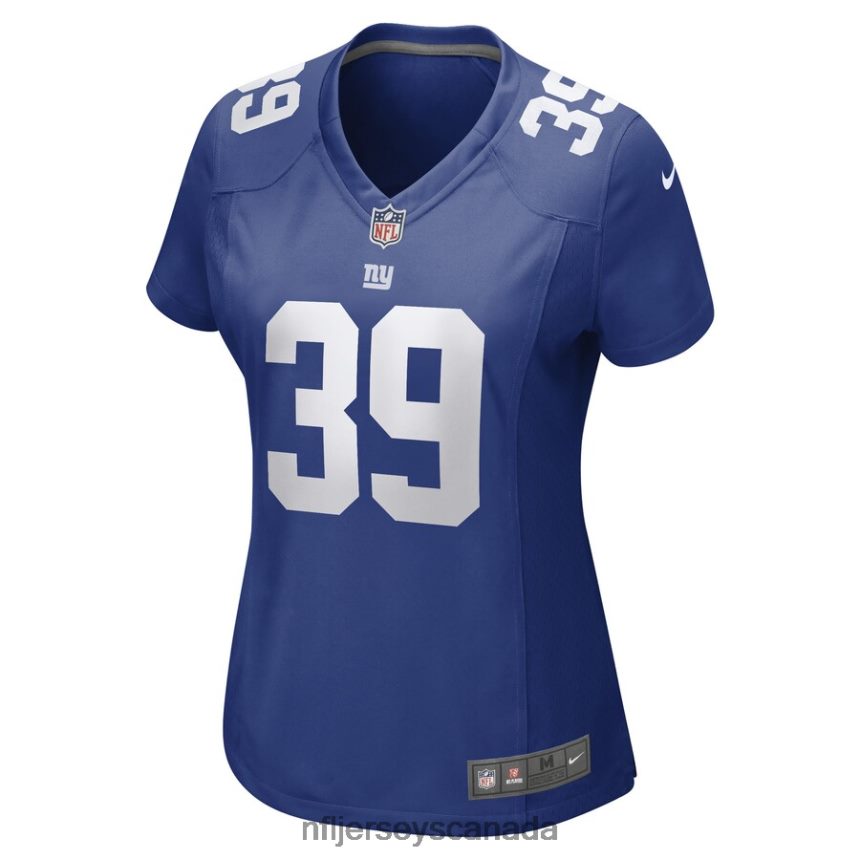 Women New York Giants Trenton Thompson Nike Royal Game Player Jersey Clothing NFL TBXFR66078