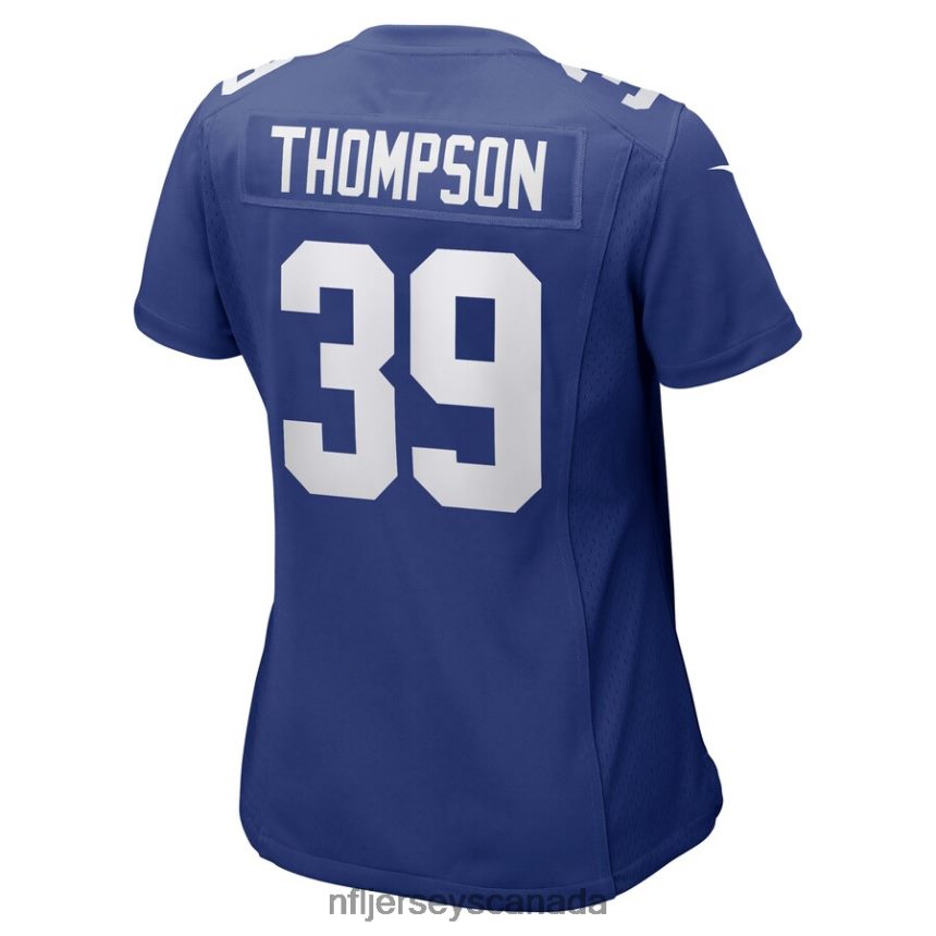 Women New York Giants Trenton Thompson Nike Royal Game Player Jersey Clothing NFL TBXFR66078