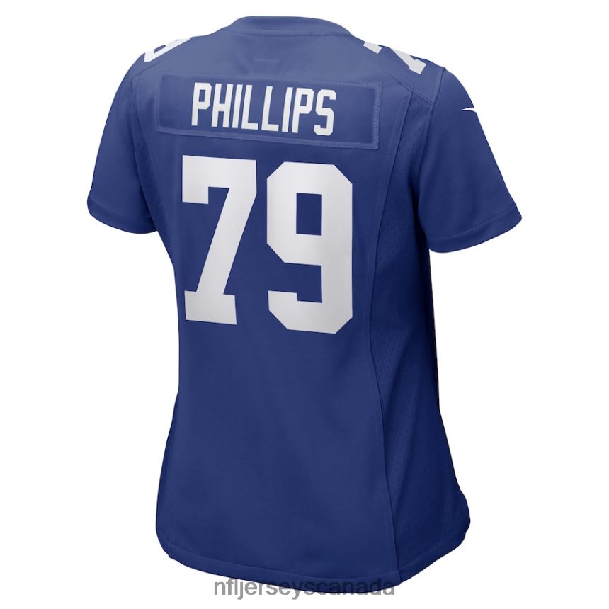 Women New York Giants Tyre Phillips Nike Royal Game Player Jersey Clothing NFL TBXFR66021