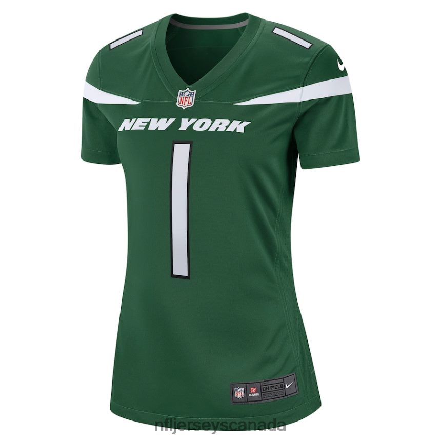 Women New York Jets Ahmad Sauce Gardner Nike Green Game Jersey Clothing NFL TBXFR61151