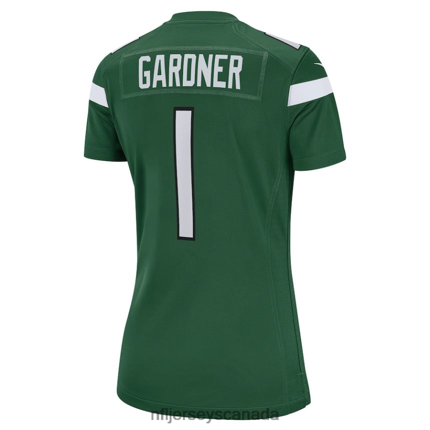 Women New York Jets Ahmad Sauce Gardner Nike Green Game Jersey Clothing NFL TBXFR61151