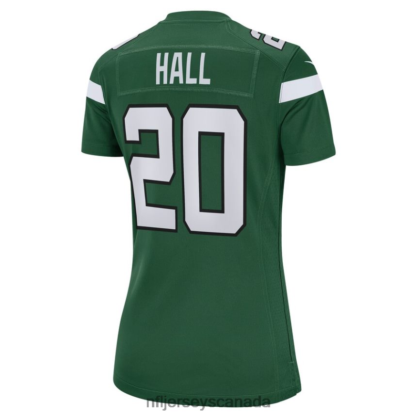 Women New York Jets Breece Hall Nike Gotham Green Game Player Jersey Clothing NFL TBXFR63522