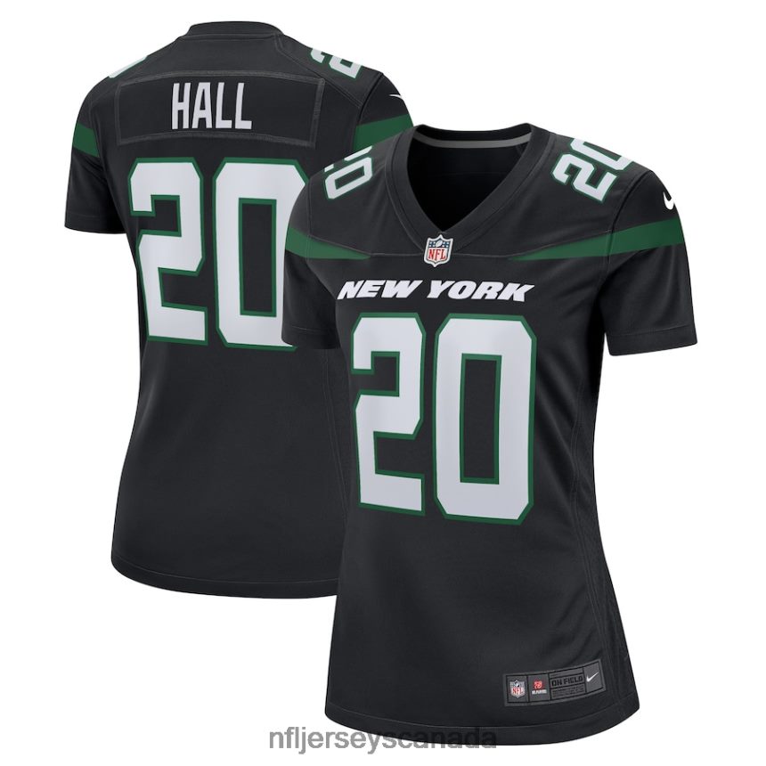 Women New York Jets Breece Hall Nike Stealth Black Alternate Game Player Jersey Clothing NFL TBXFR63790