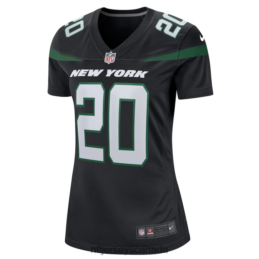Women New York Jets Breece Hall Nike Stealth Black Alternate Game Player Jersey Clothing NFL TBXFR63790
