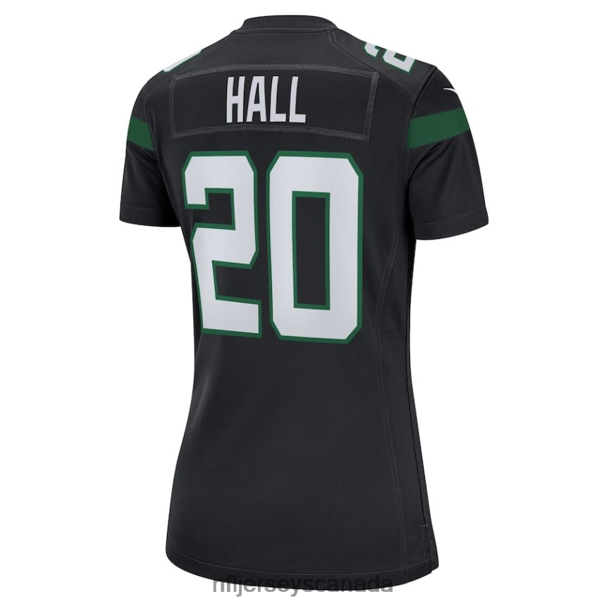 Women New York Jets Breece Hall Nike Stealth Black Alternate Game Player Jersey Clothing NFL TBXFR63790