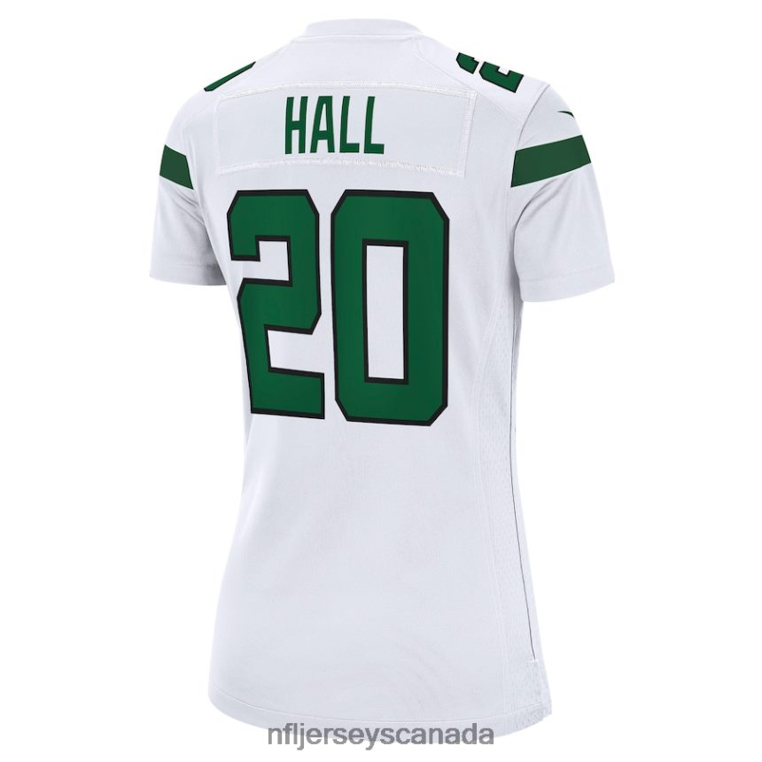 Women New York Jets Breece Hall Nike White Away Game Player Jersey Clothing NFL TBXFR63557