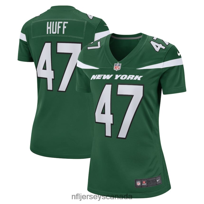 Women New York Jets Bryce Huff Nike Gotham Green Game Jersey Clothing NFL TBXFR65053
