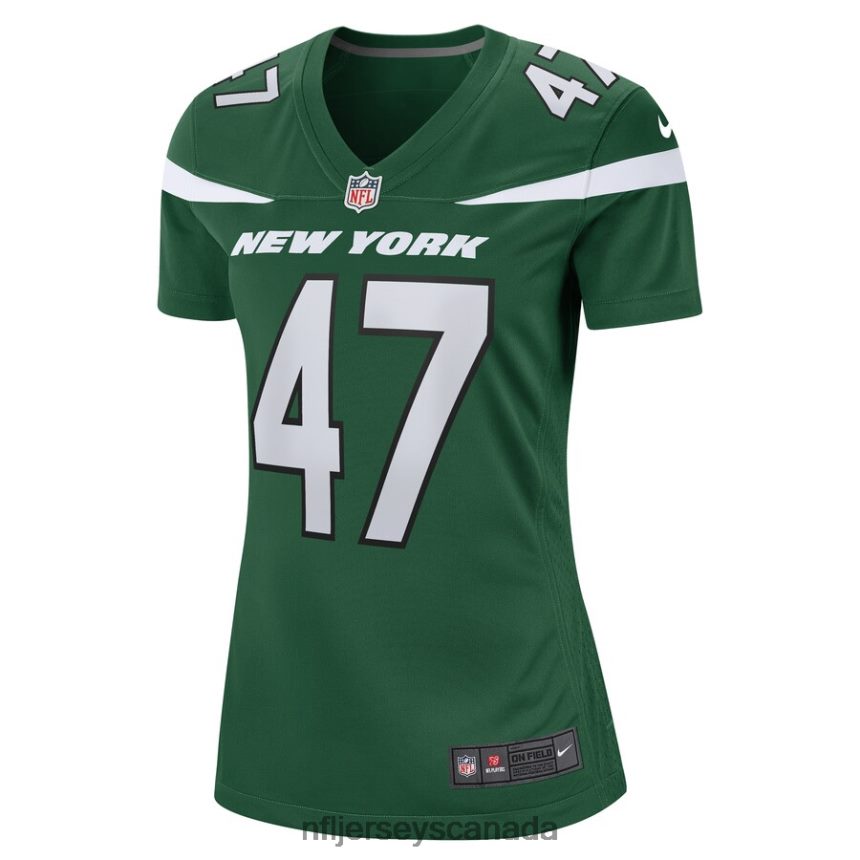 Women New York Jets Bryce Huff Nike Gotham Green Game Jersey Clothing NFL TBXFR65053