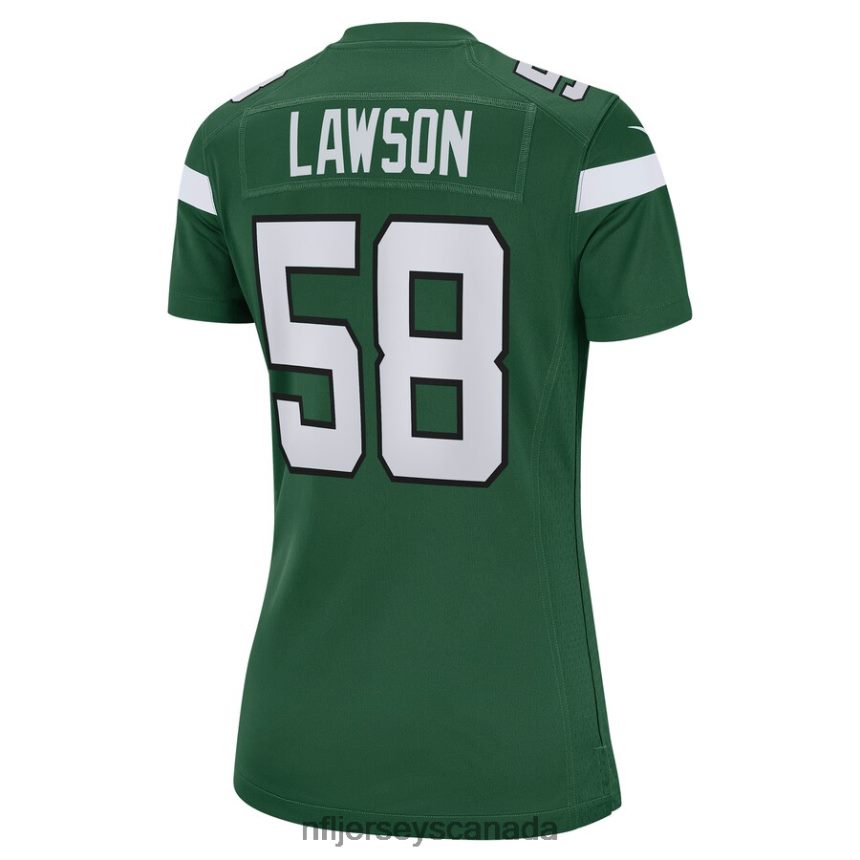 Women New York Jets Carl Lawson Nike Gotham Green Game Jersey Clothing NFL TBXFR65044
