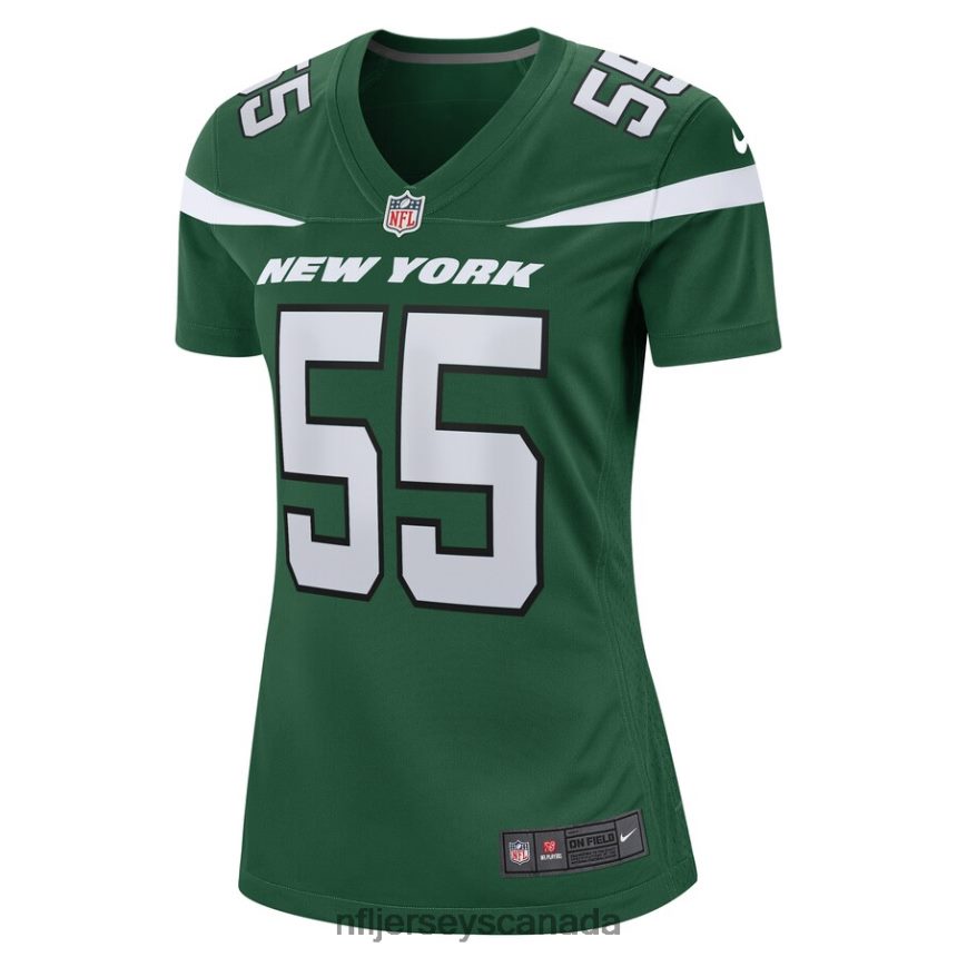 Women New York Jets Chazz Surratt Nike Gotham Green Game Player Jersey Clothing NFL TBXFR65050