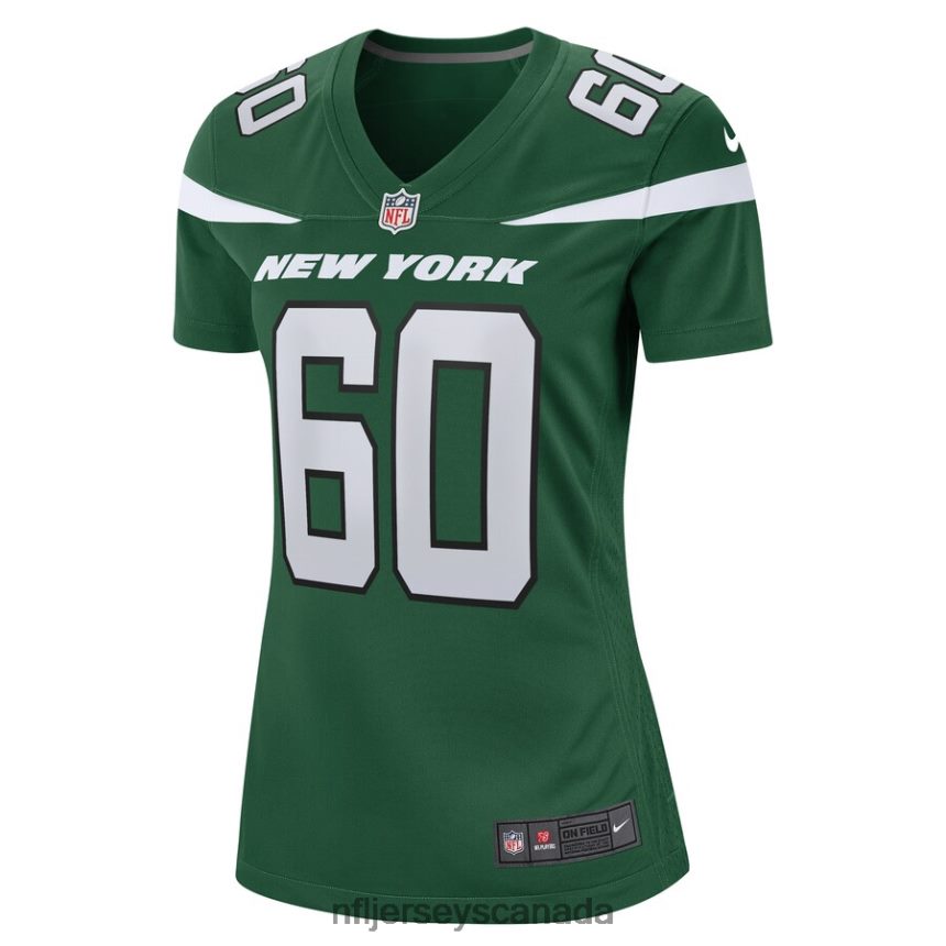 Women New York Jets Connor McGovern Nike Gotham Green Game Jersey Clothing NFL TBXFR65017