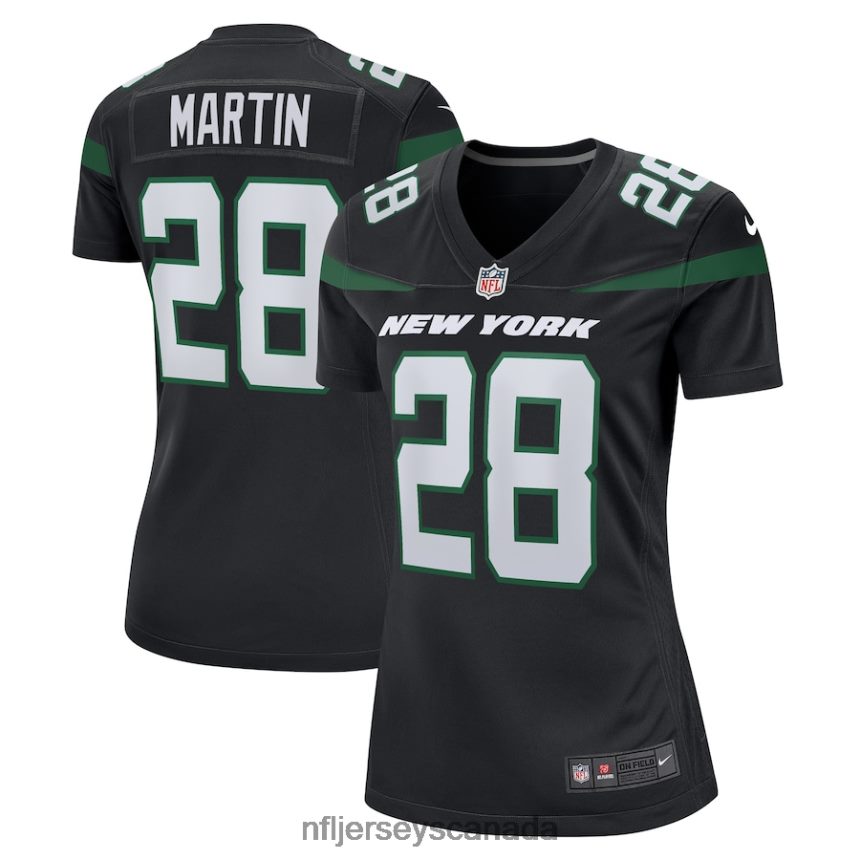 Women New York Jets Curtis Martin Nike Black Retired Player Jersey Clothing NFL TBXFR63985